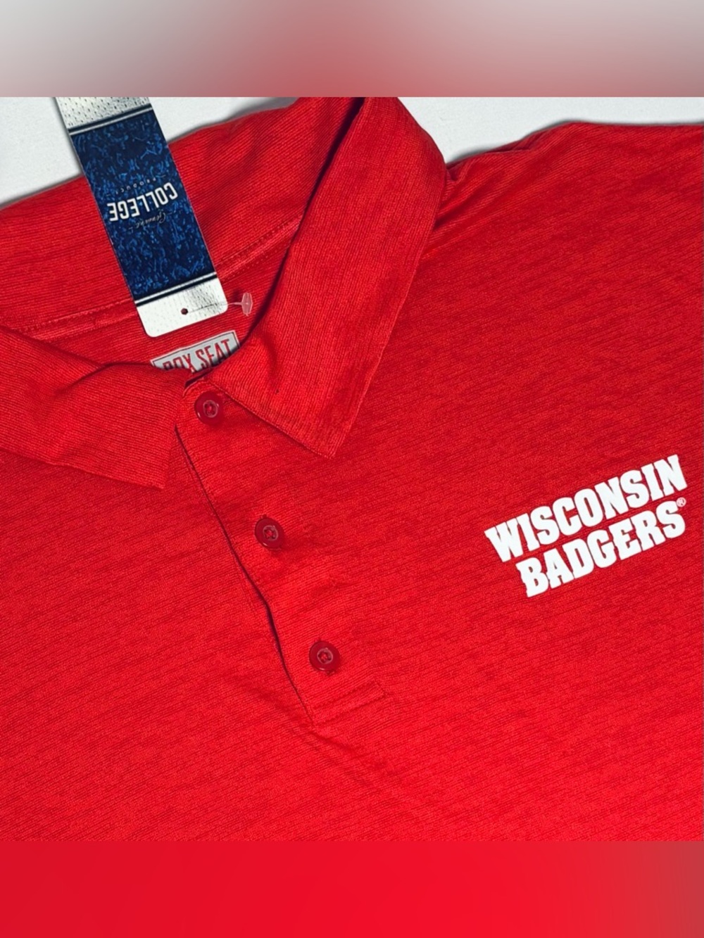 Box Seat Clothing Co. University of Wisconsin-Madison Badgers Polo Men's XL XXL